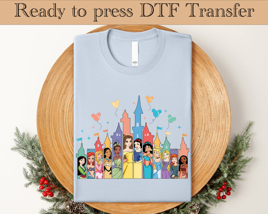 Princesses DTF transfer