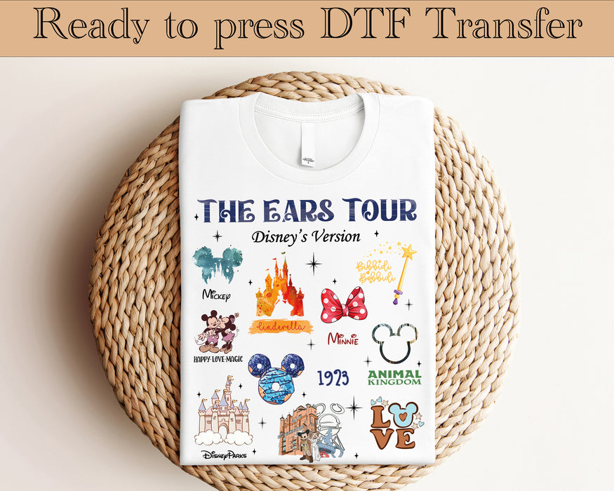 The Ears Tour Disney Version DTF transfer