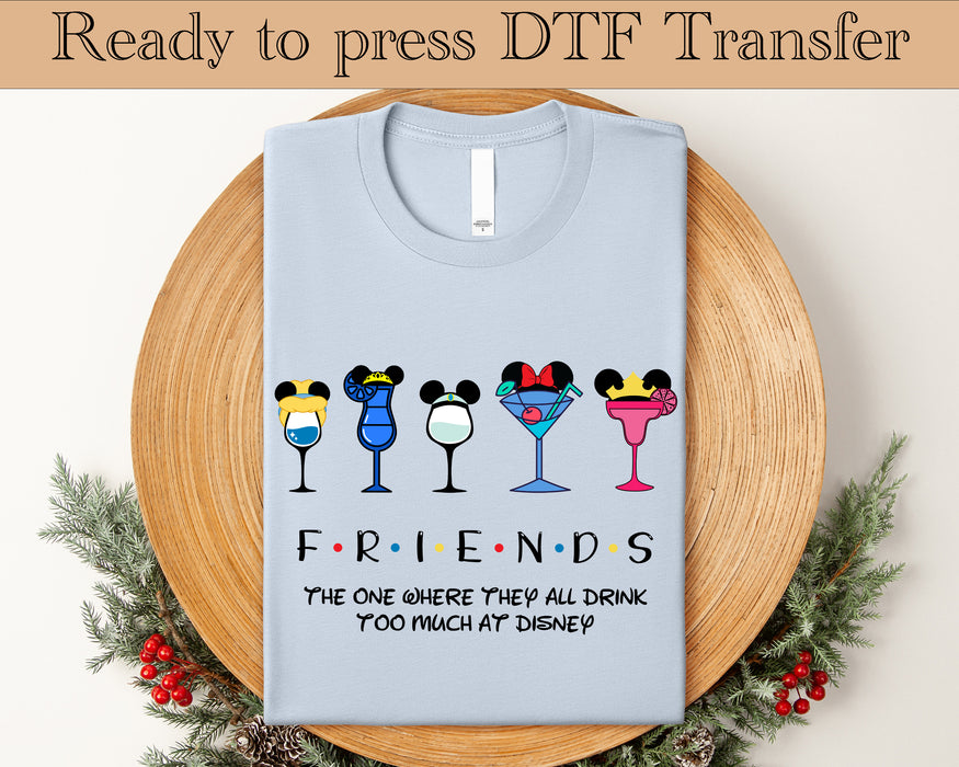 Princess Friends DTF transfer