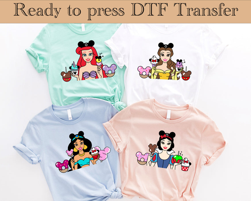 Snow White Princess Snacks DTF Transfer