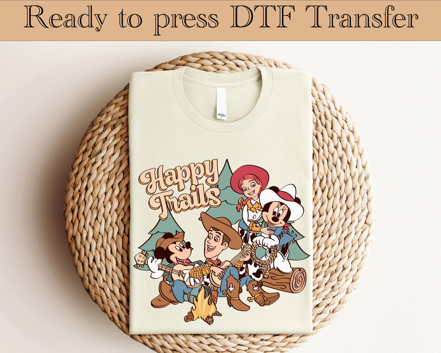 Toy Story Happy Trails mickey minnie DTF Transfer