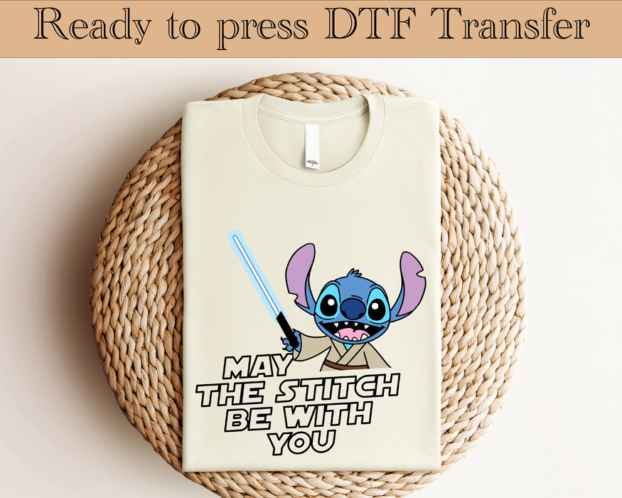 Stitch Starwars DTF transfer