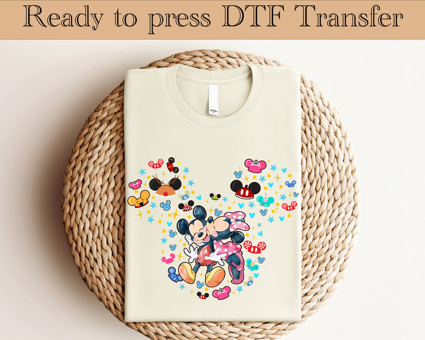 Mickey and Minnie DTF transfer