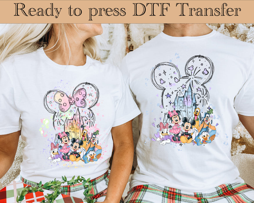 Minnie Disney Castle DTF Transfer