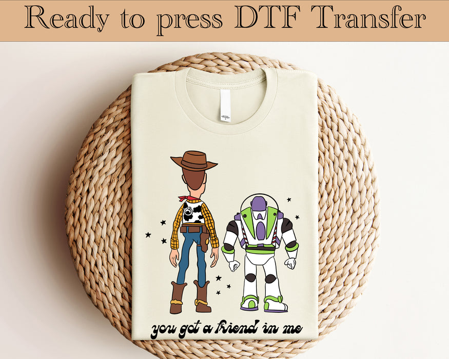 Toy Story Buzz and Woody DTF transfer