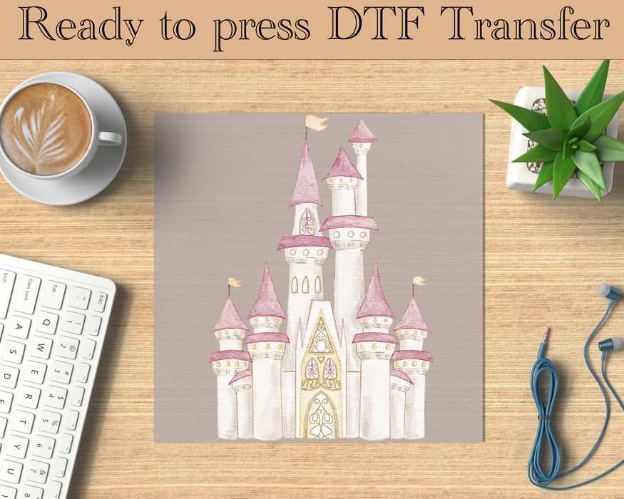 Princess Disney Castle DTF transfer