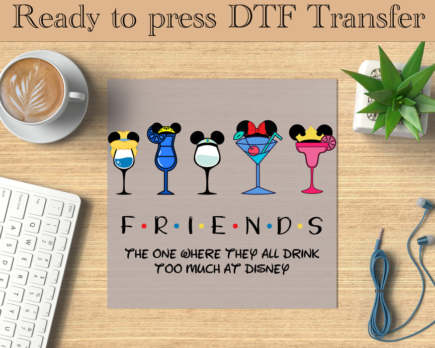 Princess Friends DTF transfer