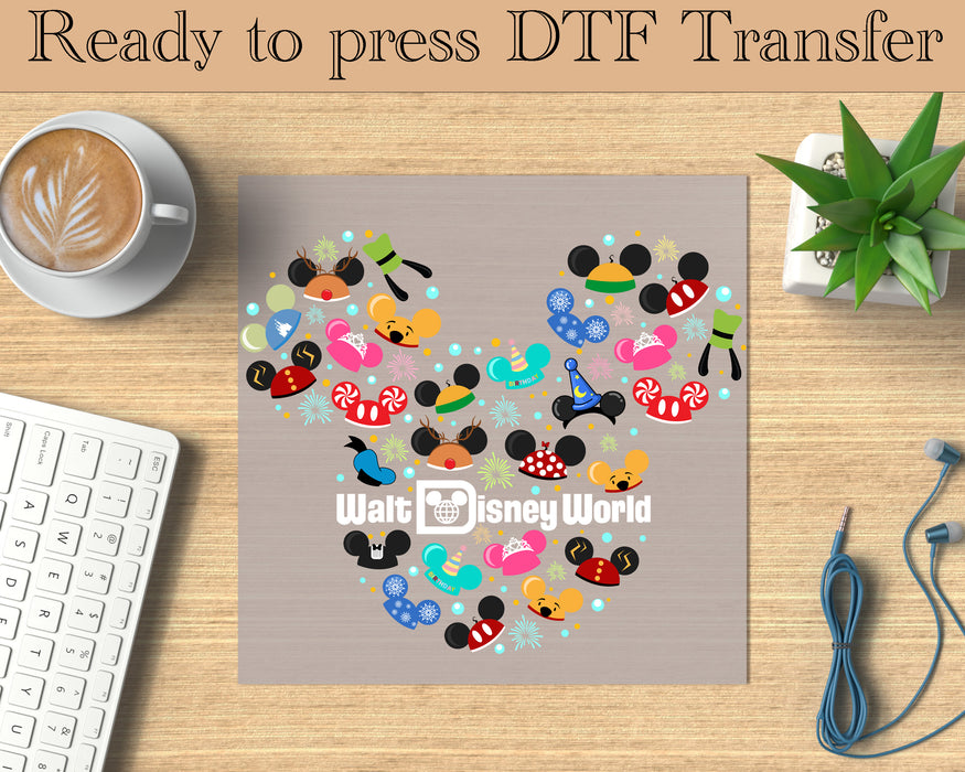 Disney world all characters DTF Transfer