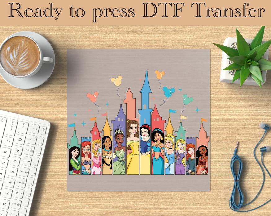 Princesses DTF transfer