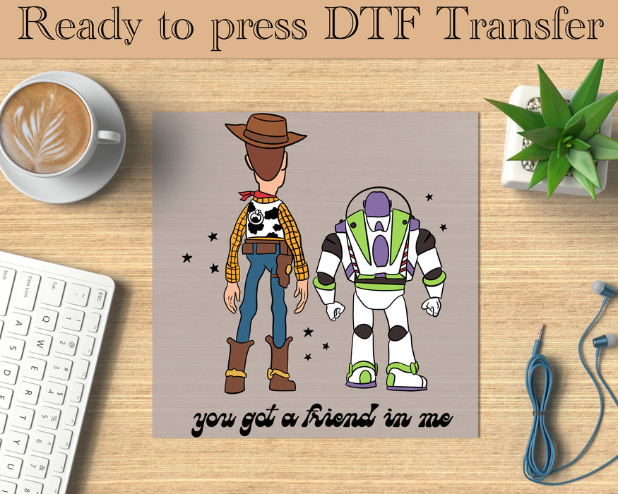 Toy Story Buzz and Woody DTF transfer