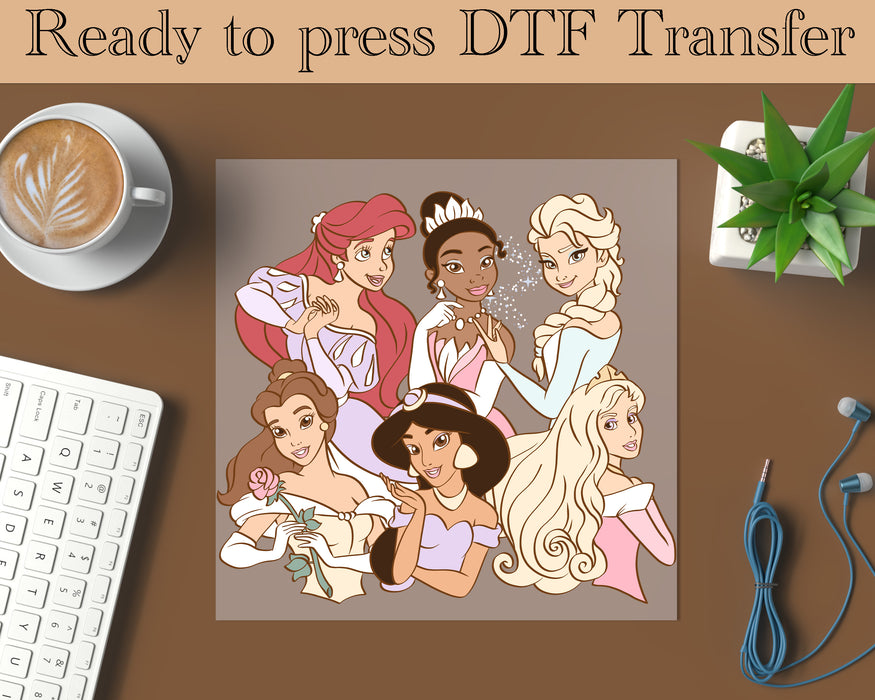 Princess DTF transfer