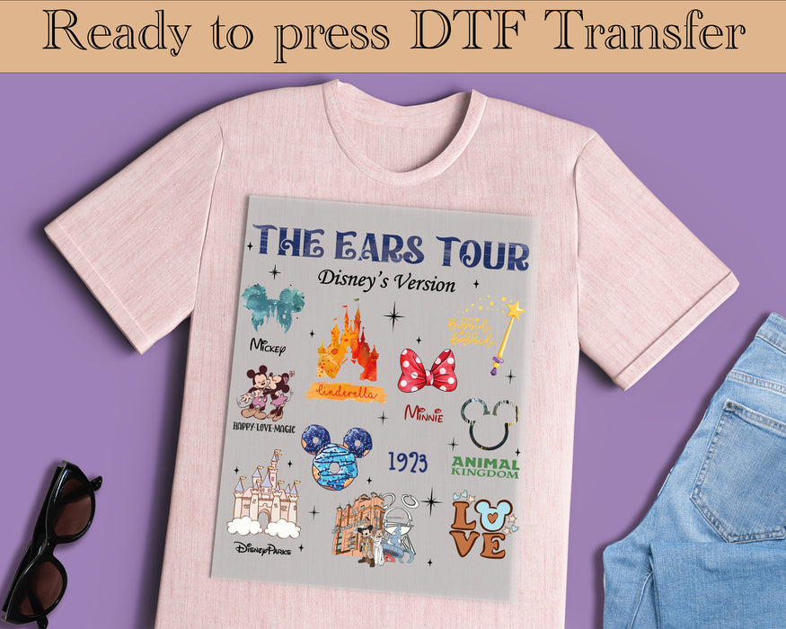 The Ears Tour Disney Version DTF transfer