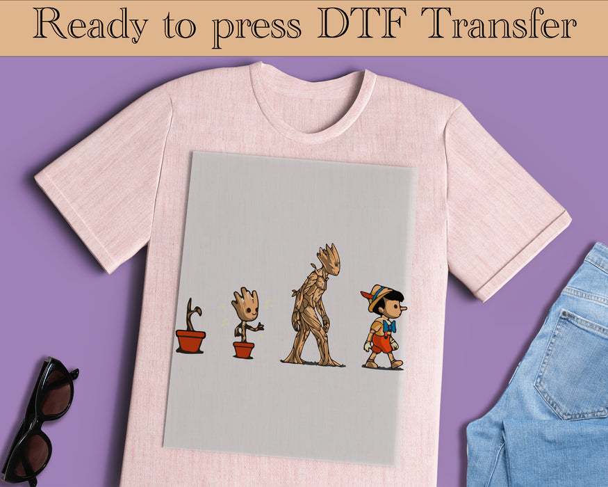 Groot Marvel DTF Transfer