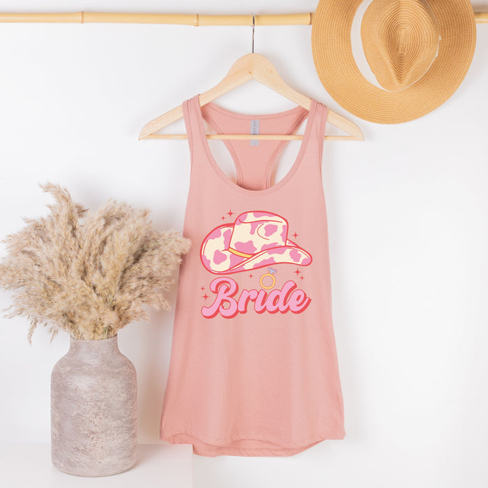 Bride Cowboy hat bridal shower Tank Top