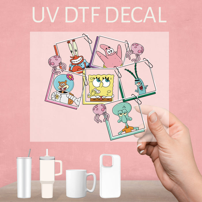 Sponge Bob and friends UV DTF Decal