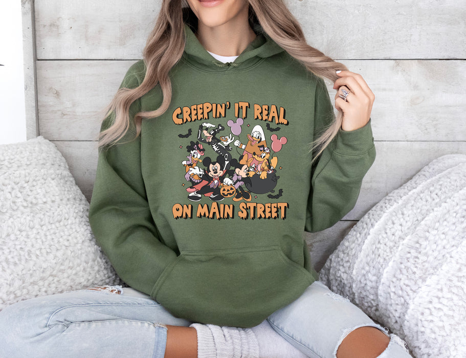 Disney Halloween Hoodie, Creep it real on main street Hoodie