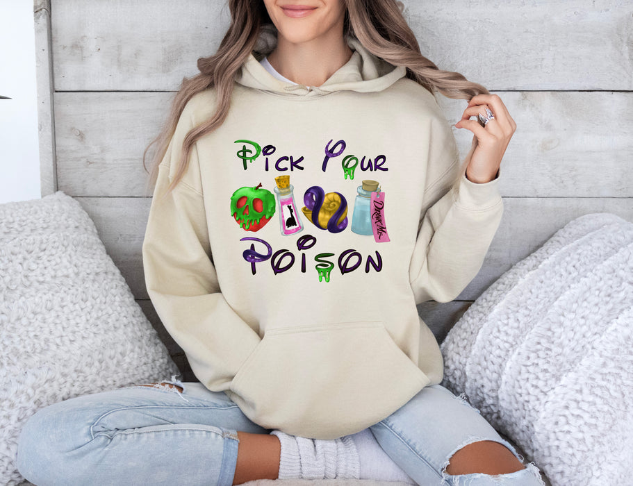 Pick your poison Hoodie, Disney Halloween Hoodie