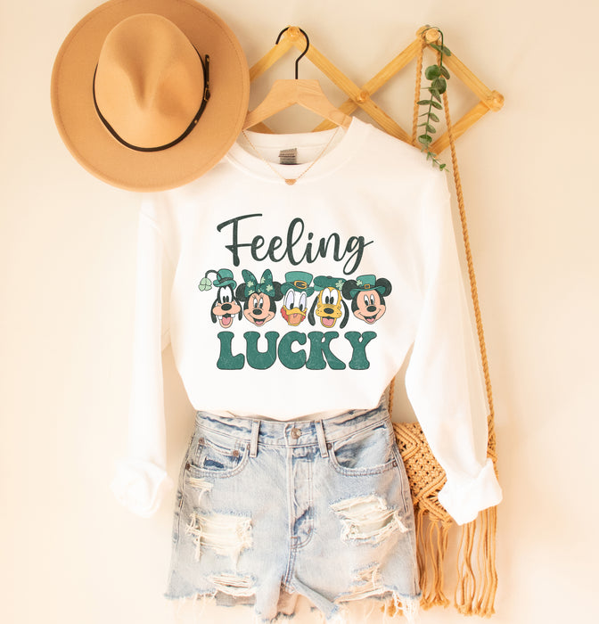 Feeling Lucky Disney Saint Patrick's Day Sweatshirt