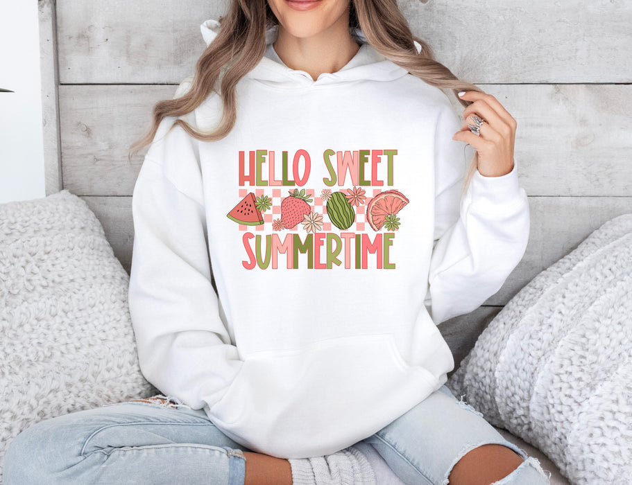 Hello Sweet Summer Time Watermelon Hoodie