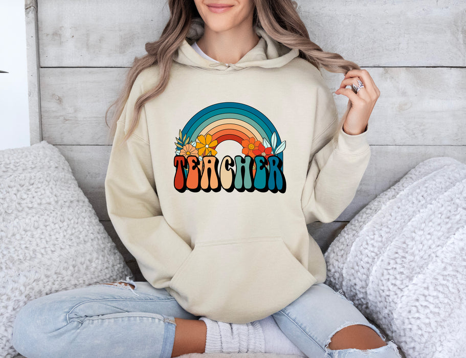 Teacher Rainbow Hoodie