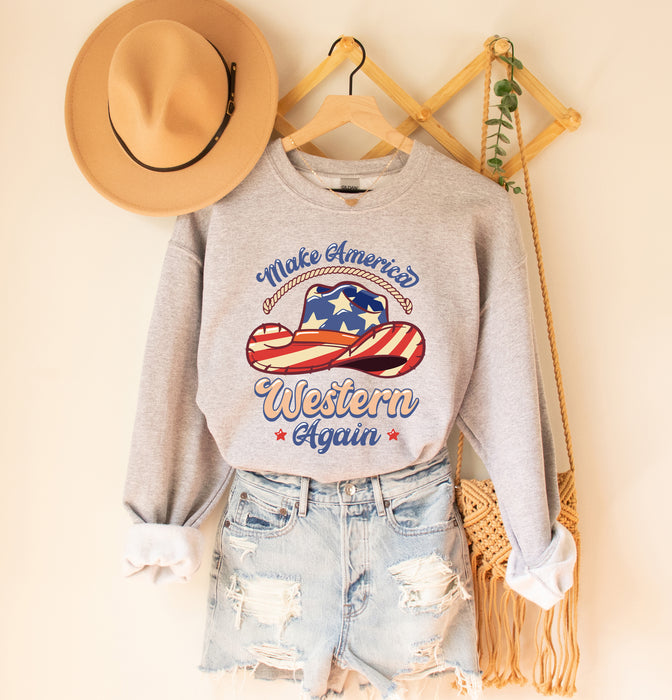 Make America Western Again Cowboy Hats Sweatshirt