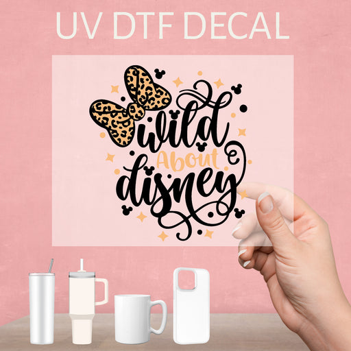 Vibrant UV DTF decal celebrating Disney's Animal Kingdom, perfect for wildlife lovers.