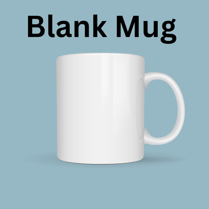 Create your own design with this customizable blank mug, perfect for personalized gifts.