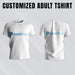 Express yourself with our customized adult t-shirt, tailored for comfort and style.