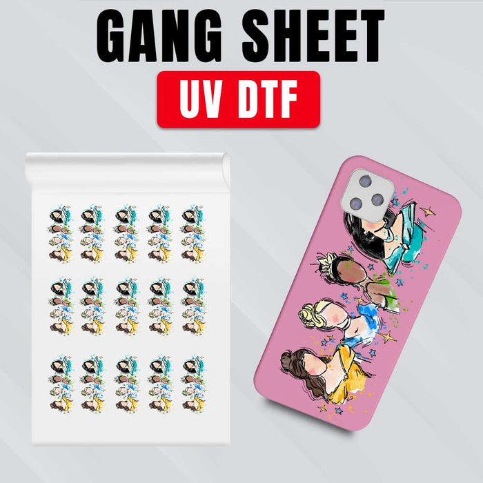 Design personalized UV DTF gang sheets for cases, perfect for vibrant, lasting prints.