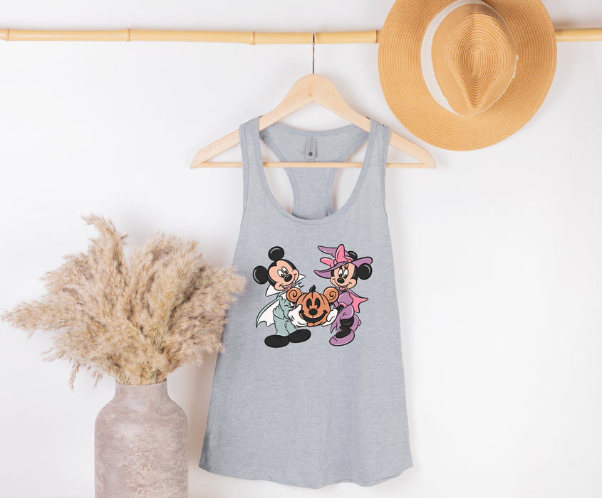 Celebrate Halloween in style with our Disney tank top featuring Mickey and Minnie.