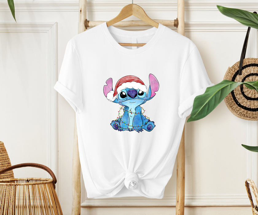 Embrace the holiday spirit with our Stitch Santa Disney Christmas shirt.