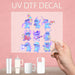 Cute UV DTF decal featuring Stitch, perfect for fans of the mischievous alien from Lilo & Stitch.