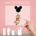 Winnie the Pooh UV DTF decal with Mickey balloon, combining beloved characters in one design.